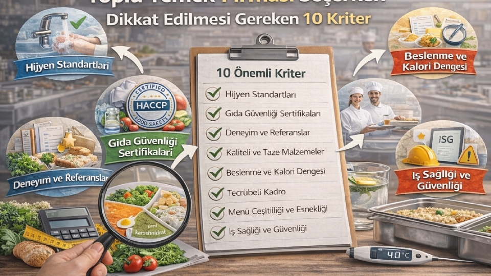 Toplu Yemek Firması Seçerken Dikkat Edilmesi Gereken 10 Kriter